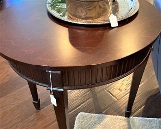 Round side table