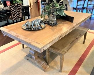 Harvest table and 2 benches
