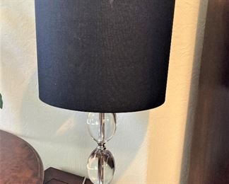 Black shade lamp