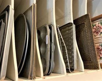 Cookie sheets, muffin tins, trays, etc.