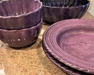 Purple dishes