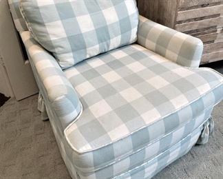 Comfortable plaid chair