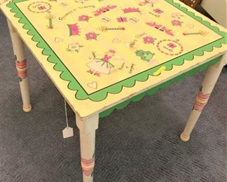 "Princess in Training" table