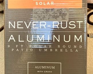 "Never-rust  9-foot Aluminum Patio Umbrella"