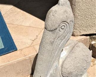 One of several poolside pieces of yard art