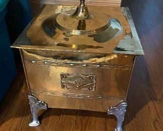Brass coal/ash receptacle 
