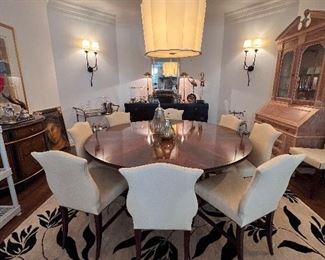 Henredon Acquaitions Table/ 10 chairs/Server sold selerate 