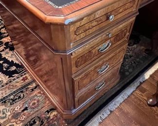 Leather top butler desk 
