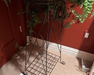 Victorian wire plant stand 