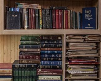 LOTS of vintage bibles and hymnals