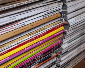 Vintage magazines - architecture and design.