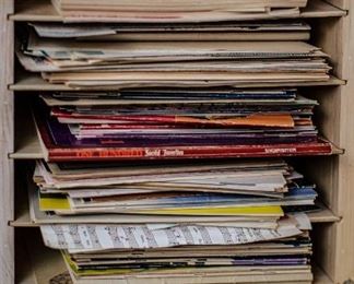 Lots of hymnals and spiritual music books