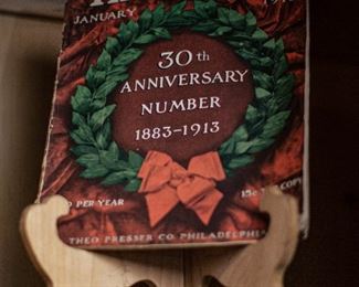 Several issues of The Etude from 1913