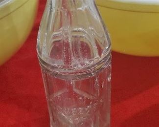 Squeeze soda bottle marked Lone Star Bottling, Corsicana, Texas. ca 1915