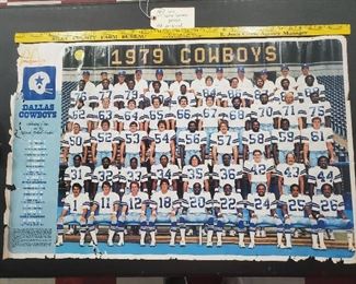 Original 1979 Dallas Cowboys poster Landry Staubach and company. 