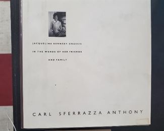 Jackie Kennedy biography signed by author Carl Anthony.  Kennedy assassination survivor, some theorize that she was one of the assassins. 