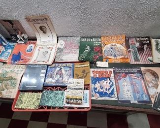 Huge lot old antique sheet music and songbooks. 