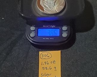 LOST SOUL creepy silver coin, Michaelangelo. 1.36 ounces silver.