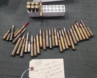 vintage ammo cartridges, various
