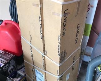 Seven boxes of new Levolor blinds
Faux wood