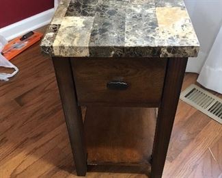 Cherry side  table with drawer