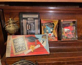 Vintage Halloween Masks and Games