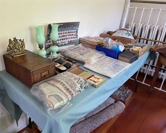 Vintage Jadite Lamps and more