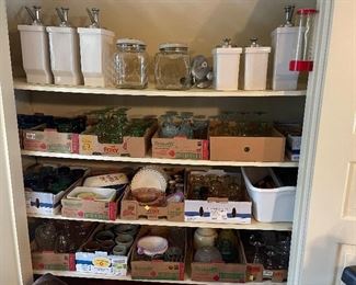 Antique Ice Cream Soda Fountain Dispensers and lots of fun glassware