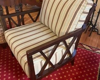 #11 - $150 Armchair with wood open arms 33T x 30W arm to arm 
