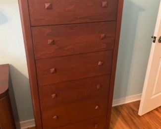 #30 $120. Extra tall lingerie chest 55Tx27Wx18D