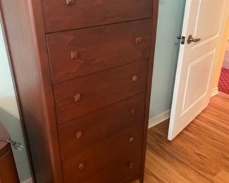 #30 $120. Extra tall lingerie chest 55Tx27Wx18D