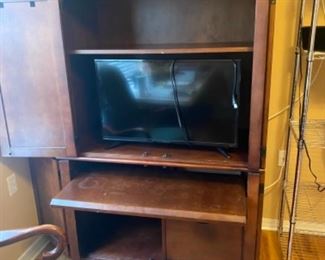 #40 - $150 - TV desk cabinet 65 1/2T x 44W x 25D