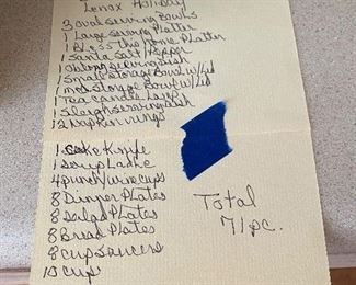 #71- $295 Lenox Holiday pattern 71 pieces 