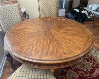#54 - $375 - Round table & 4 upholstery chairs 