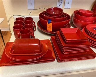 #56 - $100 - German red pottery set 