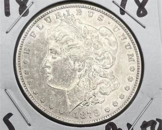 Lot 006
1878 S Silver Morgan Dollar AU58