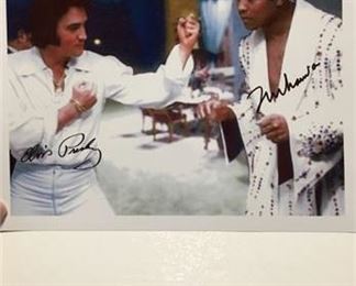 Lot 525
Elvis Presley And Muhammad Ali Dual Signed Photo 8x10 RARE