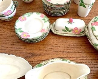Large Collection of Antique Desert Rose Franciscan China