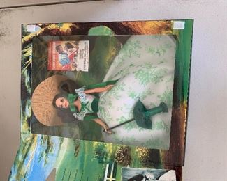 Many collectible Barbies and other collectible figurines   with original packaging- Gone With the Wind