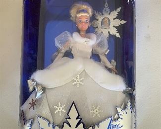 Many collectible Barbies and other collectible figurines   with original packaging- Cinderella Barbie
