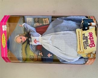 Many collectible Barbies and other collectible figurines   with original packaging- Civil War Nurse