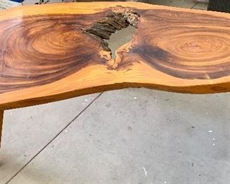 Vintage Live Edge Coffee Table