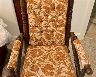 Antique Victorian Eastlake Platform Rocking Chair