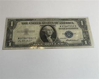 Lot 57
1935E $1 Silver Certificate Note