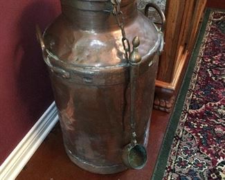 Large copper urn
