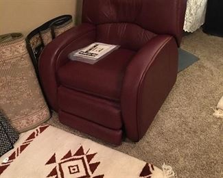 Vibrating, massage recliner, rugs
