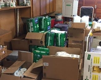 Cases of unopened heath aids.