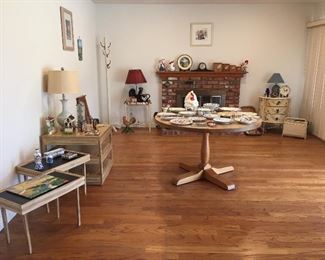 Round table is not for sale. Used for display only.