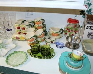 Franciscan dishes, glassware, pottery