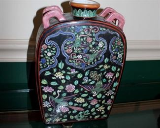 Asian pottery vase